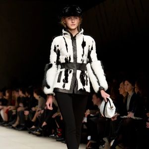 Burberry Prorsum Fall 2011 Mink Fur coat